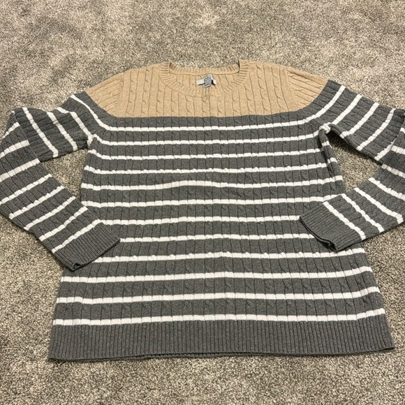 Croft & Barrow Cable Knit Sweater - Picture 1 of 5